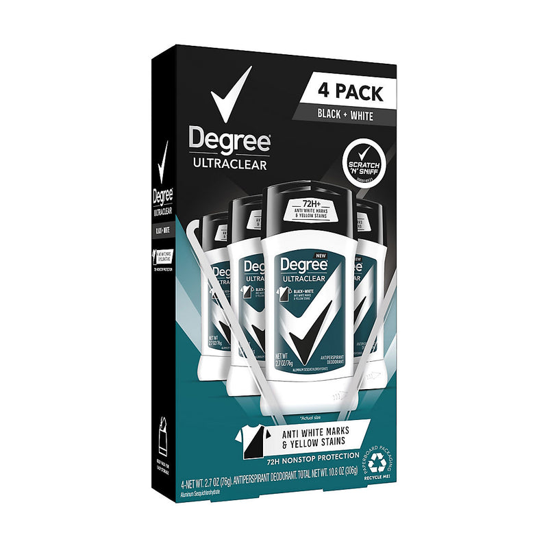 Degree Men UltraClear Antiperspirant Deodorant, 4 pk. 233891