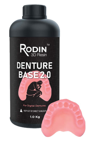 Rodin Denture Base 2.0, Original Pink, 1kg/Bottle | SurgiMac Dental Supply