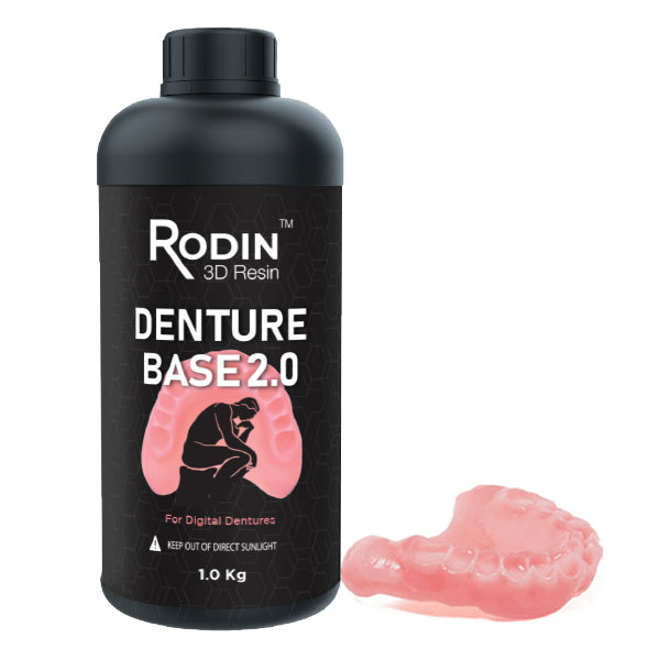 Rodin Denture Base 2.0, Light Pink, 1kg/Bottle