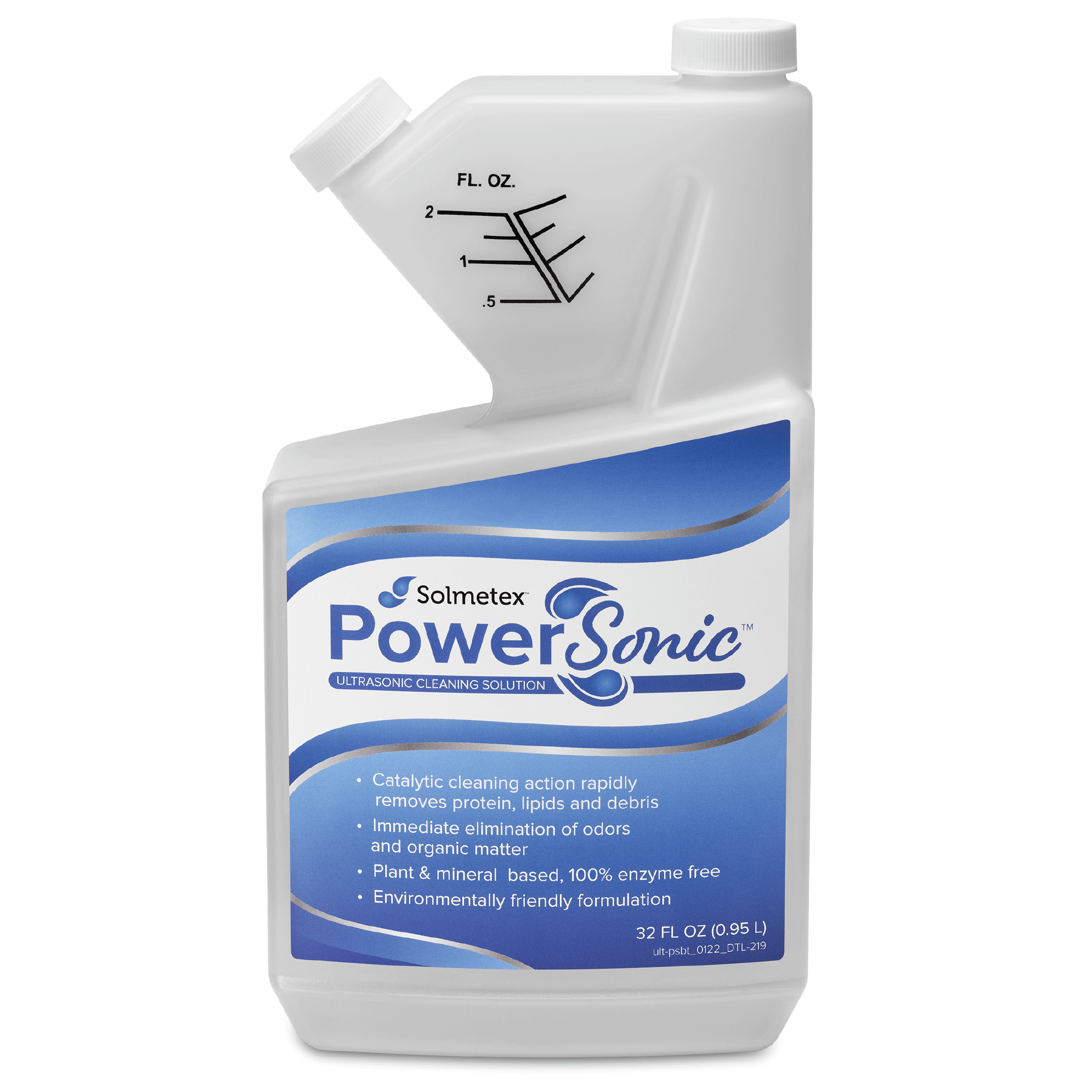 Solmetex PowerSonic Ultrasonic Cleaning Solution 32oz Bottle | SurgiMac Dental Supply