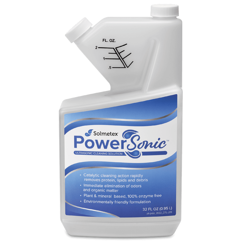 Solmetex PowerSonic Ultrasonic Cleaning Solution 32oz Bottle | SurgiMac Dental Supply