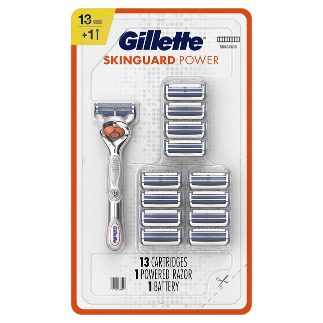 Gillette | Gillette SkinGuard Power Men's Razor Handle, 13 ct. | 241039