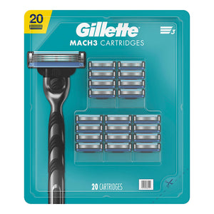 Gillette Mach3 Men's Razor Blades, 20 ct. 242546