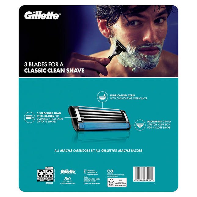 Gillette | Gillette Mach3 Men's Razor Blades, 20 ct. | 242546