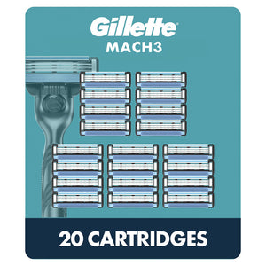 Gillette Mach3 Men's Razor Blades, 20 ct. 242546