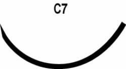 Absorbable Suture with Needle LOOK Chromic Gut C7 3/8 Circle Reverse Cutting Needle Size 2 - 0 561B