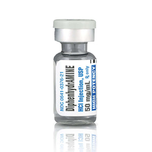 Diphenhydramine HCl 50 mg / mL Injection, 25/Ct 00641037625