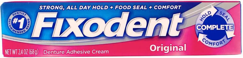 Fixodent Dental Adhesive, Original, 2.4 oz, 24/cs 7666030041-1