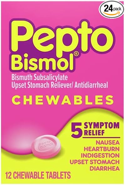 Procter & Gamble | Pepto Bismo, Tablet, Original, 12/pk, 24 pk/cs | 0149032040