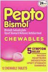 Pepto Bismo, Tablet, Original, 12/pk, 24 pk/cs