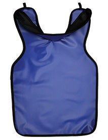 Palmero | Protectall X-Ray Apron, Adult w/Collar, Lead-lined, .3MM Thickness. 22-¼” x 25-½”, Blue | 24BLUE