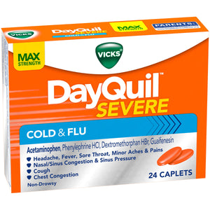 Vicks DayQuil Max Strength Severe Cold and Flu Relief Caplets 2390003809