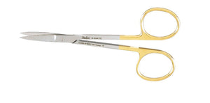 Miltex 4.5" Tungsten Carbide Iris Surgical Scissors with Straight Blades | SurgiMac Dental Supply