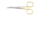 Miltex 4.5" Tungsten Carbide Iris Surgical Scissors with Curved Blades | SurgiMac Dental Supply
