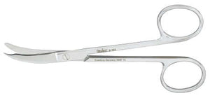 Miltex 4.75" curved Northbent surgical suture cutting scissors with a sharp | SurgiMac Dental Supply