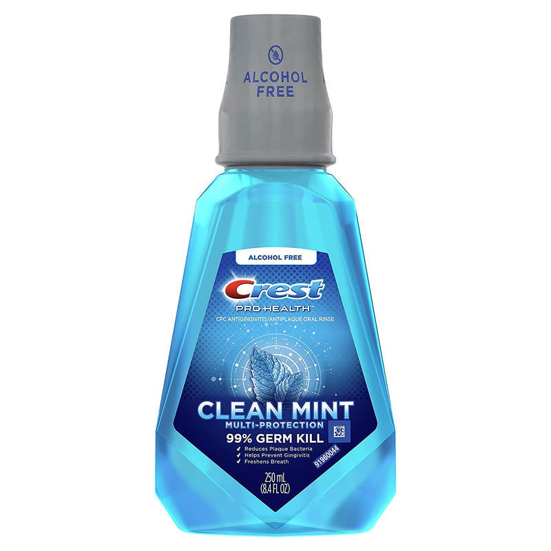Crest Prohealth Rinse, Clean Mint, Alcohol-Free, 250ml, 6/cs 3700096236-1