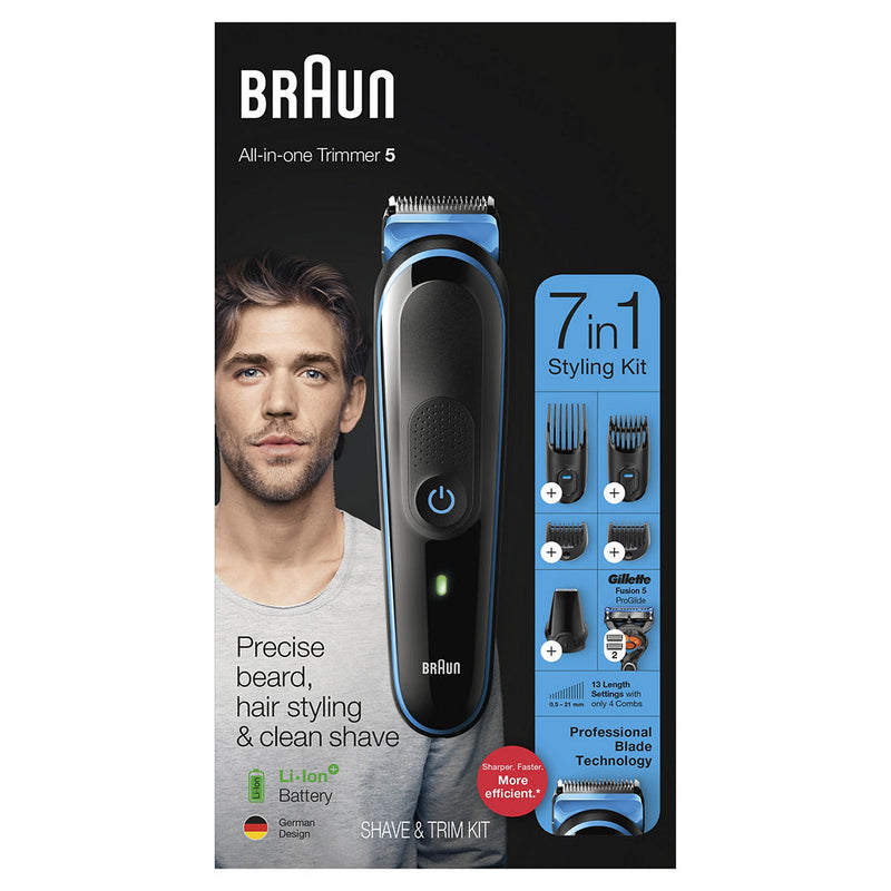 Braun 7-in-1 MGK5245 Beard Trimmer for Men, Black 253426