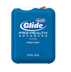 Glide Ph Advanced Floss, 4m Trial Size, Fresh Mint, 72/bx