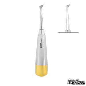 SurgiMac #25 Medium Cryer Elevator, Left, Gold Tips, Stainless Steel, Air Series, 1/Pk | SurgiMac Dental Supply