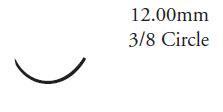 Absorbable Suture with Needle LOOK Chromic Gut C17 3/8 Circle Reverse Cutting Needle Size 5 - 0 | 563B | Corza Medical | SurgiMac