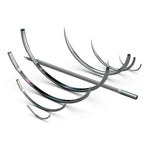 Nonabsorbable Suture with Needle LOOK Nylon C6 3/8 Circle Reverse Cutting Needle Size 4 - 0 Monofilament 922B