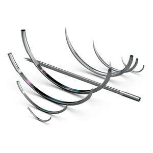 Nonabsorbable Suture with Needle LOOK Nylon C6 3/8 Circle Reverse Cutting Needle Size 4 - 0 Monofilament 922B