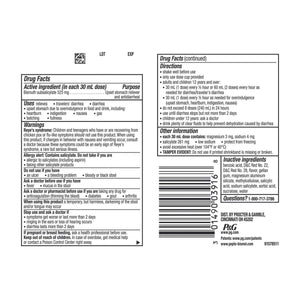 Anti-Diarrheal Pepto Bismol 262 mg Strength Liquid 16 oz. | SurgiMac Dental Supply