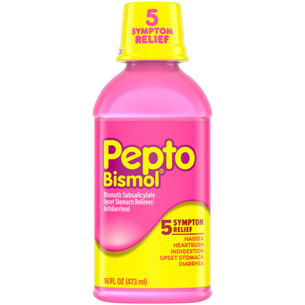 Anti-Diarrheal Pepto Bismol 262 mg Strength Liquid 16 oz.