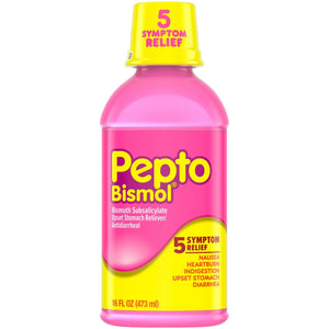 Anti-Diarrheal Pepto Bismol 262 mg Strength Liquid 16 oz. | SurgiMac Dental Supply