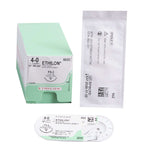 Ethilon™ Nylon FS-2 3/8 Circle Reverse Cutting Needle Size 4-0 Monofilament | SurgiMac Dental Supply
