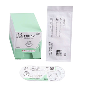 Ethilon™ Nylon FS-2 3/8 Circle Reverse Cutting Needle Size 4-0 Monofilament | SurgiMac Dental Supply
