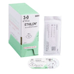 Ethilon™ Nylon FS-1 3/8 Circle Reverse Cutting Needle Size 3-0 Monofilament | SurgiMac Dental Supply