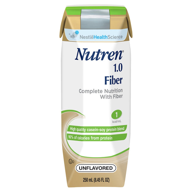 Nestle | Tube Feeding Formula Nutren 1.0 Fiber Unflavored Liquid | 00798716160568