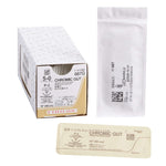 Absorbable Suture with Needle Chromic Gut P-3 3/8 Circle Precision Reverse Cutting Needle Size 5 - 0 | SurgiMac Dental Supply