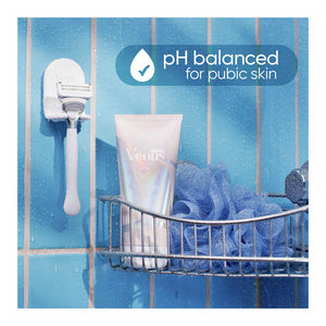 Venus Intimate Grooming Set, Women's Razor Handle, 4 Blade Refills, 2-in-1 Cleanser, Bikini Shave Gel and Daily Soothing Serum 273983