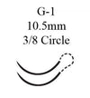 GUT CHROMIC Chromic Gut G-1 3/8 Circle Precision Reverse Cutting Needle Size 6-0