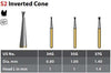 Alpen/Speedster FG #34G Inverted Cone Round Carbide Bur, package of 10