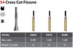 Alpen/Speedster FG #557G SS (short shank) Straight Cross Cut Fissure Carbide | SurgiMac Dental Supply