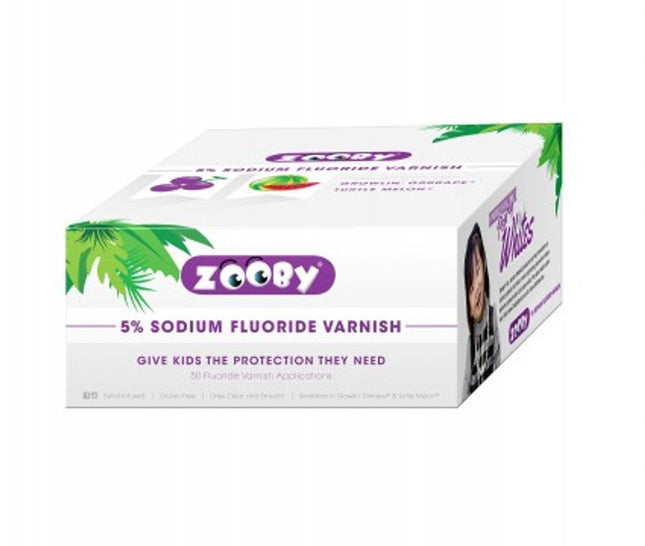 Young Dental | Zooby Varnish, Growlin' Grape, 5% Sodium Fluoride, 50/bx | 295712