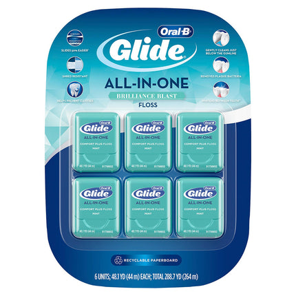 Oral-B Glide Dental Floss All-in-One Brilliance Blast, 6 pk. | 296066 | | Dental Floss, Oral Care, Personal Care | Oral-B | SurgiMac