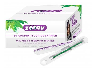 Zooby Varnish, Happy Hippo Cake, 5% Sodium Fluoride, 50/bx 296201