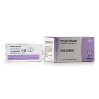 SurgiMac 5-0 18" Braided and Coated Absorbable, Polyglycolic Acid Suture, 19mm C-6 Reverse-Cutting Needle (3/8 Circle), MacSuture, 12/Pk | SurgiMac Dental Supply
