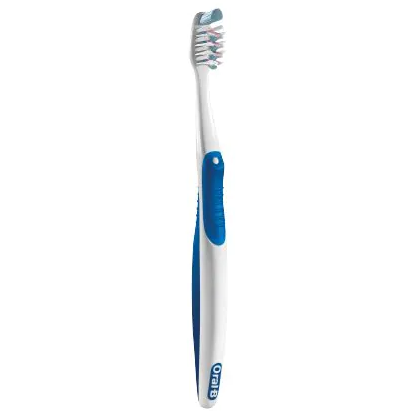 CrossAction Gentle Clean Toothbrush, 35 Extra Soft, 4 Assorted Colors: Dark Blue, Light Blue, Cool Gray & Magenta, 12/bx