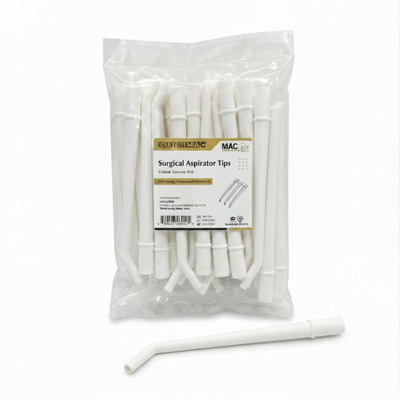 SurgiMac Surgical Aspirating Tips, White, 1/8" Diameter, MacSafe