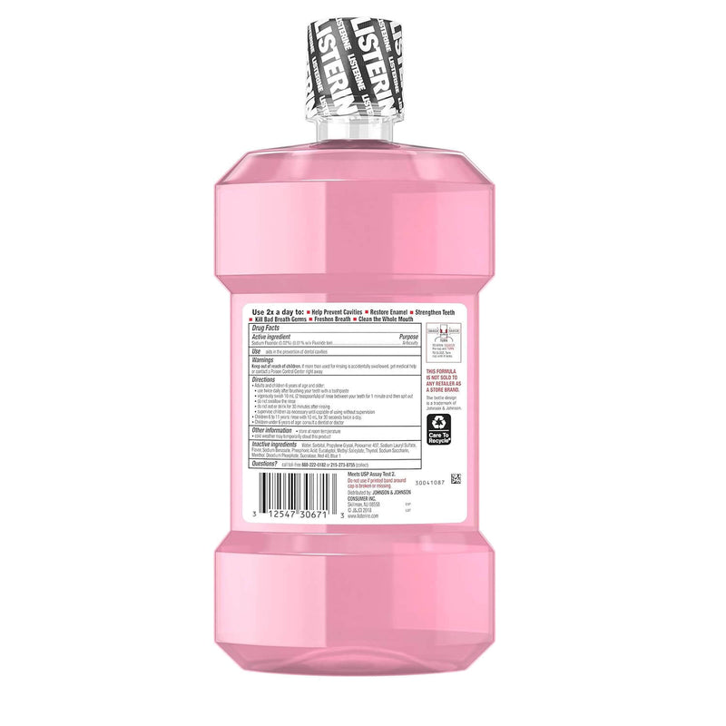 Listerine Total Care Anticavity Fluoride Mouthwash, Ada-Accepted, Fresh Mint, 1 L | SurgiMac Dental Supply