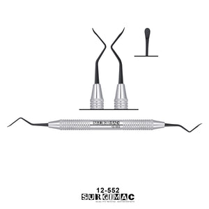 SurgiMac #2 Tunneling Knife, Black(TiN)Tips, Double-Ended, Stainless Steel, Air Series, 1/Pk | SurgiMac Dental Supply