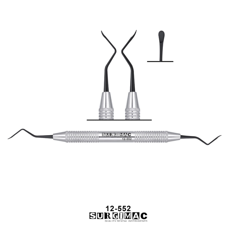 SurgiMac #2 Tunneling Knife, Black(TiN)Tips, Double-Ended, Stainless Steel, Air Series, 1/Pk | SurgiMac Dental Supply