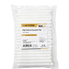 SurgiMac High Volume Evacuator Tips, White, MacSafe, 100/Pk, 50pk/Case
