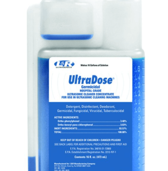 Germicidal Ultrasonic Cleaning Solution, Pint Bottle, 6/cs UD036-1