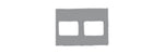 Flow Dental Perfect Pocket Film Mounts Vinyl/Blue 2 Window Horizontal, Size 2, box of 100